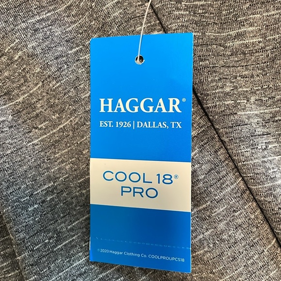 NWT! Haggar Polo Shirt. Short Sleeve. Grey. - Picture 6 of 8